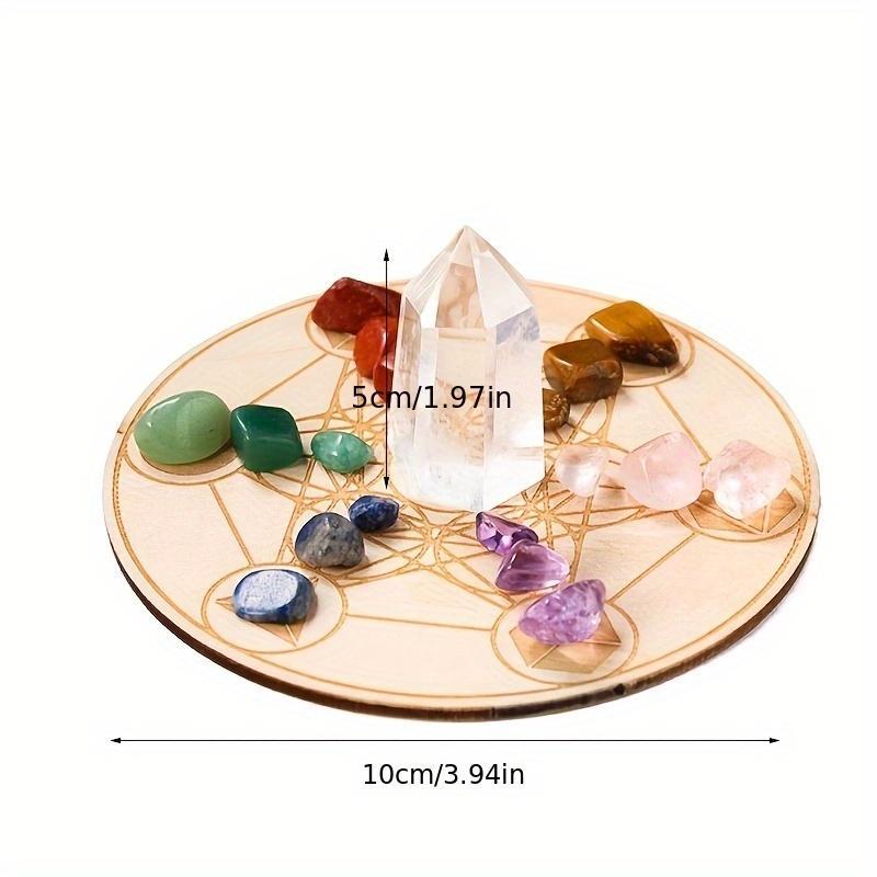 Product Introduction of Chakra Stone Set, 1 Set Natural Stone with Witchcraft Energy Balance Meditation Kit, Home Decor Ornament, Gift for Friend 1