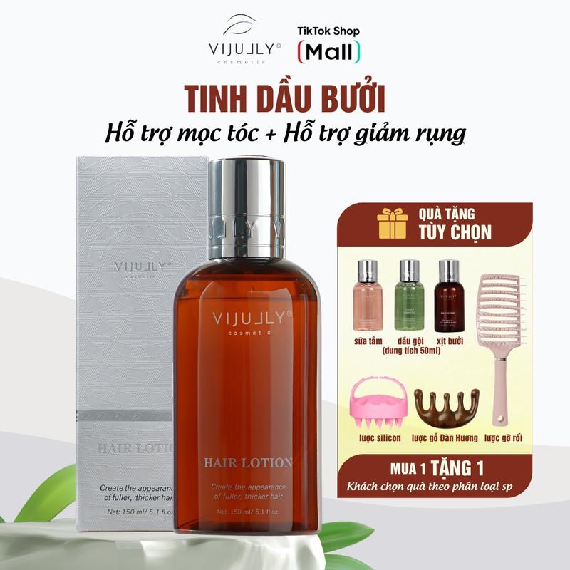 Tinh dầu bưởi Vijully hỗ trợ mọc tóc, hỗ trợ giúp giảm rụng tóc và giúp nuôi dưỡng nang tóc Nữ Women