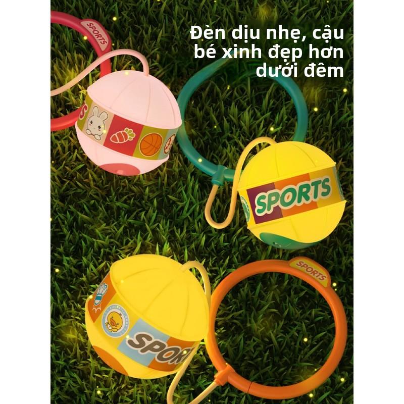 Bóng Nhảy, Phát Sáng, Đèn Ngủ Nhấp Nháy Cho Trẻ Em, Bóng Ném Chân Đơn, Bộ Bóng Dây Nhảy Nảy, Vòng Ném Chân, Vòng Tập Bụng Chân 1