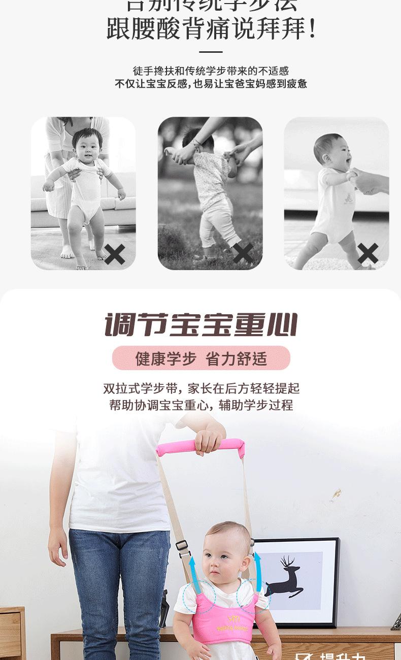 Product Introduction of Baby Multifunctional Breathable Walking Belt Baby and Toddler Anti Lost Belt Waist Protection Anti Fall and Anti Pinch Traction Rope 12