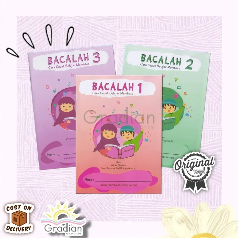 Buku Bacalah Cara Cepat Belajar Membaca Jilid 1 ,2, 3