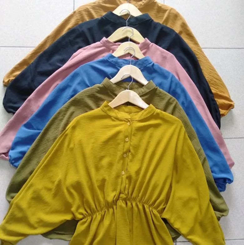 ISYANA BLOUSE RAYON CRINGKEL AIRFLOW PREMIUM Polos 2