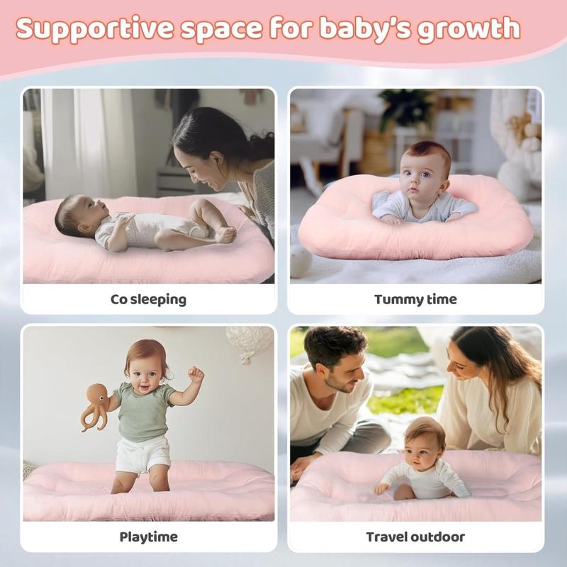 Product Introduction of New Soft Baby Bionic Bed Cotton Movable Newborn Lounger Pillow Anti-pressure Comfortable Infant Lounger Home 18