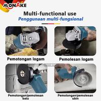 Gambar Monake Alat Jerman  Mesin Gerinda Tangan kecepatan variabel 4 inch 100mm (COD) Angle Grinder mini Grinda - 710W（6 tingkat） dari Alat Jerman Premium Store Kota Administrasi Jakarta Barat 5 Tokopedia
