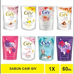 [COD4] GIV Sabun Cair 60 ML / GIV Body Wash 60 ML/ Sabun GIV 60 ML Mandi Soap Ungu Vitamin