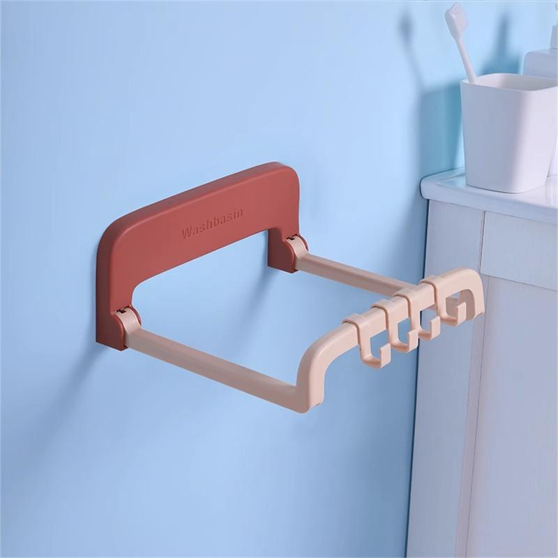 Giá Đỡ Chậu Rửa Treo Tường, Treo Tường, Có Thể Gập Lại, Không Cần Móc, Viền Và Góc Bìa, Giá Để Đồ, Thích Hợp Cho Phòng Tắm Gia Đình 6