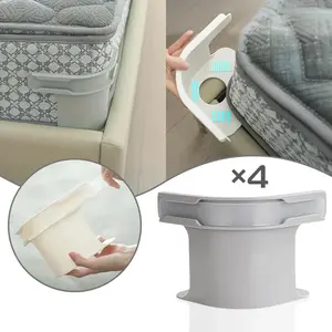 1 Set Isi 4 Pcs Penjepit Sprei Kasur/Kunci Pengaman ANTI Lepas /BED SHEET GRIPS/Invisible Bed Sheet Holder Clips Putih Busa