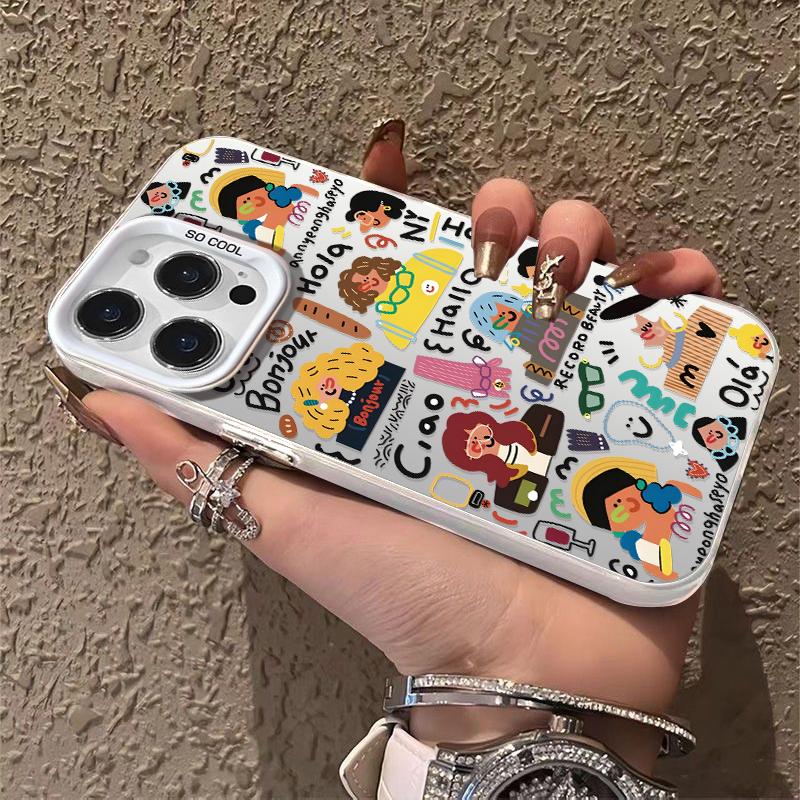Casing Hp For SAMSUNG INFINIX Cover Hola Hallo Dengan Motif Yang Imut Gemoy Cute Baru Simple Dan Antislip Viral Case Hardcase CYK1376