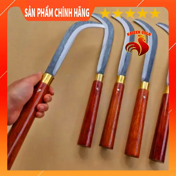 Dao Liềm Quắm cắt buồng dừa phát cảnh cỏ vườn nương rẫy hàng thép NHÍP bền tốt 3