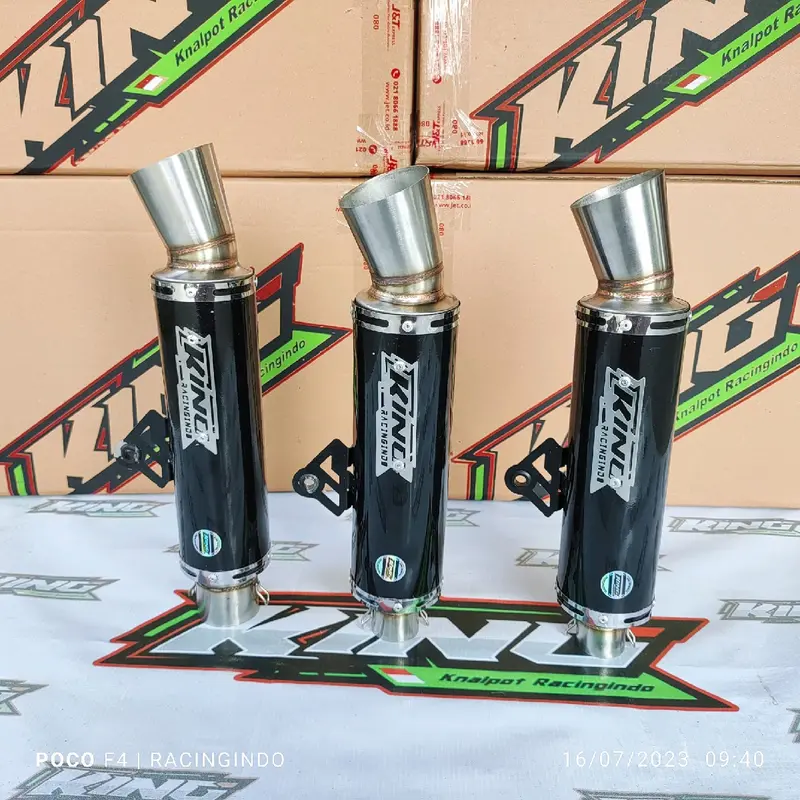 knalpot samlong king original hitam powder coating gratis laser nama Motorcycle 1