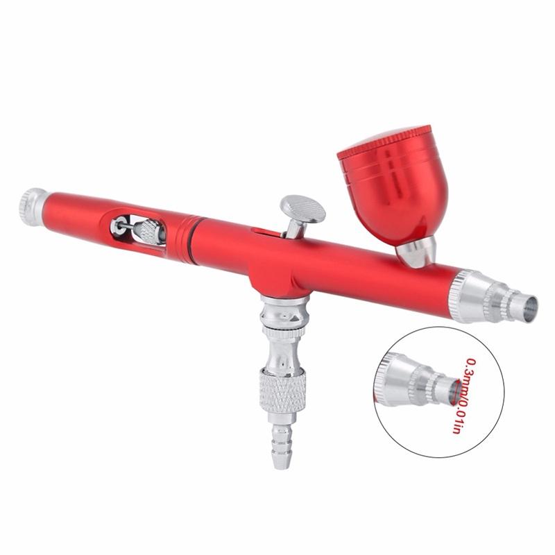 Product Introduction of KIPRUN Airbrush Tool Dual Action Gravity Feed 7cc 0.3mm Nozzle Airbrush Spray Gun Nail Art Paint Tattoo Tool 35