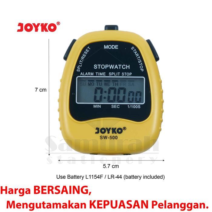 Stopwatch Joyko SW 500 / Alat Hitung Pengukur Waktu SW-500 Timer / Stop ...