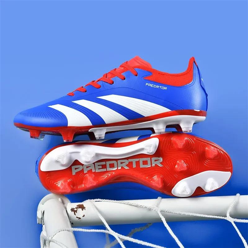 Men TF/FG Soccer Shoes Futsal Original Society Football Boots Professional Ultralight Football Shoes Women Non Slip Cleats Tenis 5