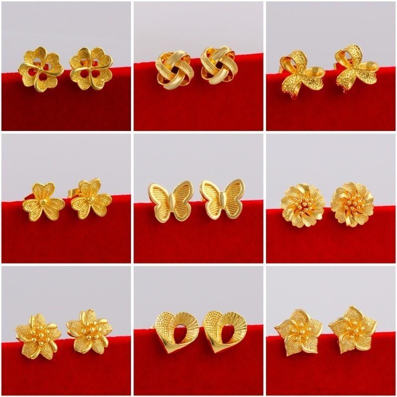 Product Introduction of South Korea Flower EarStuds Women's Colorfast Crown Love Heart Earrings Earrings Accessories Gift 0