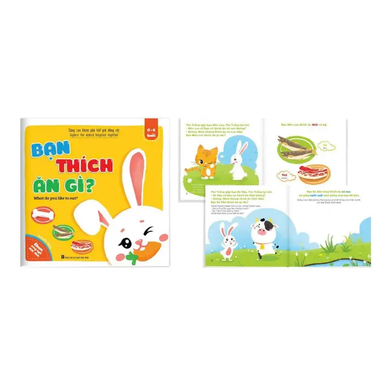 Sách - Bộ 8 cuốn - Ehon Cùng con khám phá thế giới động vật (song ngữ Việt - Anh) 6
