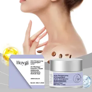 Krim Pengencang Leher Hoygi yang Melembapkan, Krim Perbaikan Leher yang Mengencangkan dan Mengangkat, Melembapkan dengan Lembut, Elastis, Anti-Kerut