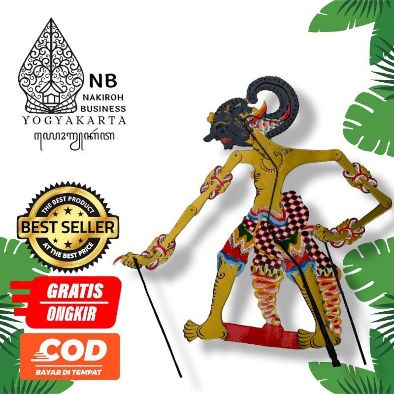 Wayang Kulit Sapi Asli BIMA WERKUDARA BRATASENA Mini 30 cm 0