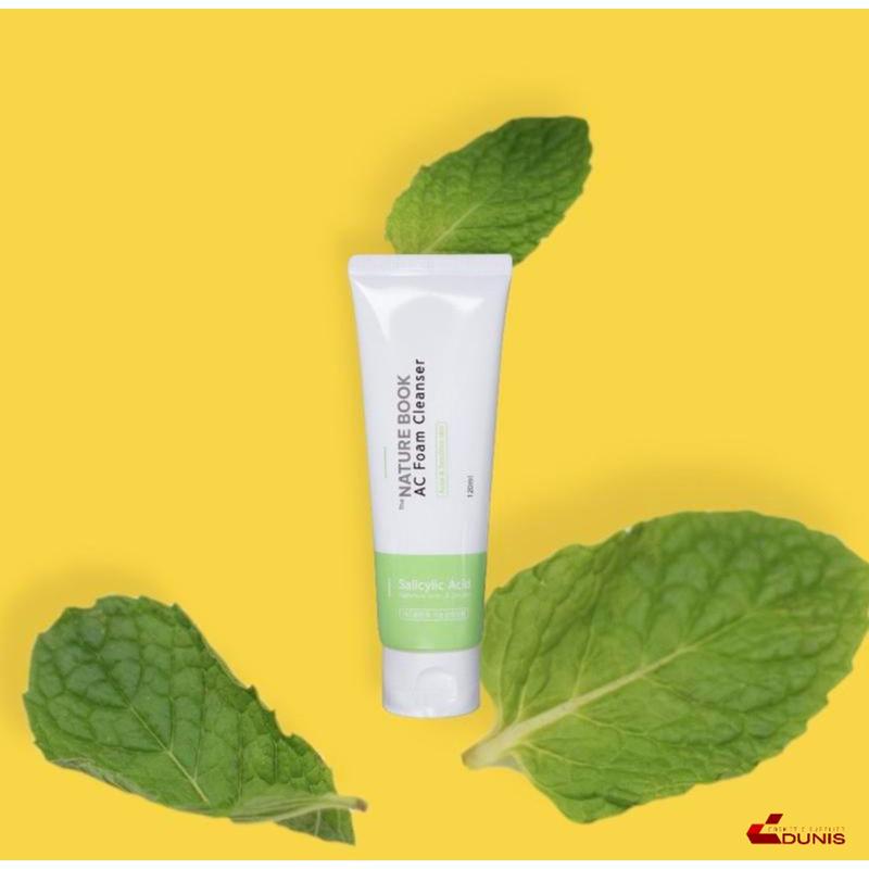 Sữa Rửa Mặt cho da mụn Nature Book Mall Chăm Sóc Da giúp Dưỡng Ẩm Da sáng da dành cho cả nam & nữ  120ml sữa _ 5