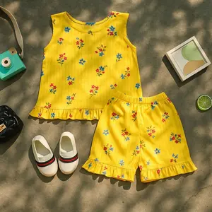 SETELAN SINGLET ANAK PEREMPUAN ALYS DAISY 0 - 5 TAHUN