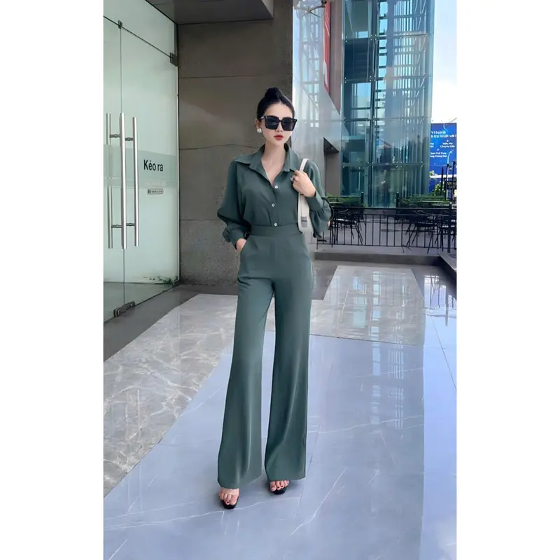 Công Sở Nữ Trẻ Trung, Quần Áo Women Công Sở Thanh Lịch, Sang Chảnh Hàn Quốc Top [Hàng Có Sẵn] Voi Nữ - Tết 1