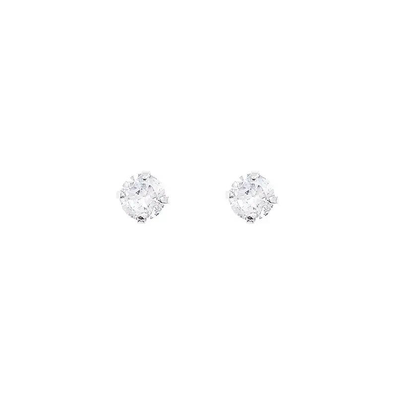 Silver stud earrings, new trendy zircon earbone studs, earrings, ear holes, ear sticks, Tremella decoration, advanced sense