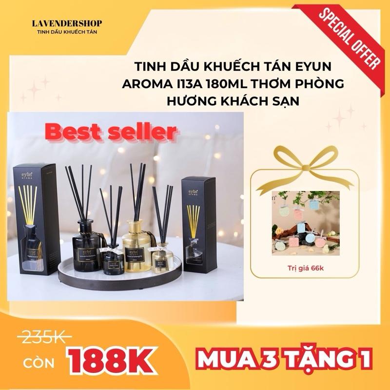 Tinh dầu thơm phòng khuếch tán cắm que tự tỏa hương Eyun Aroma I13A 180ml Tinh Dầu Khuếch Tán Eyun Aroma - Các mùi : Scent of Shangrila Champs Elysees Mysterious Greece White tea Soft of love