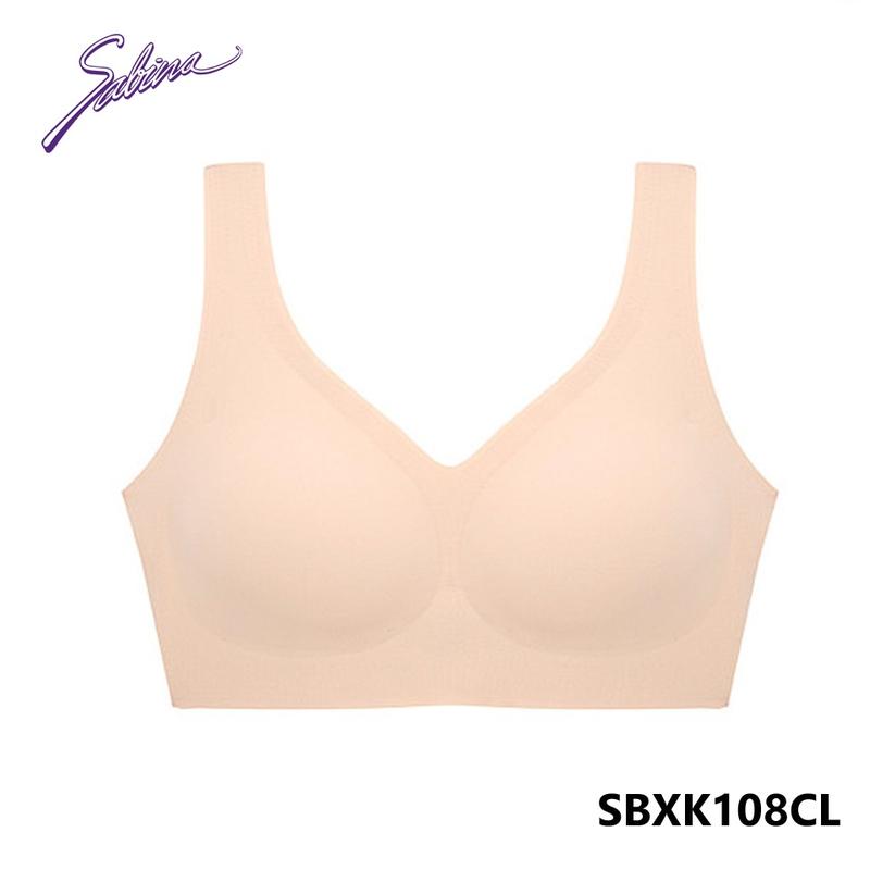 Áo Lót Không Viền May Kèm Mút Dày Vừa 1.5CM Có Thể Tháo Rời Chất Liệu Co Dãn Thoáng Mát Màu Trơn Soft Collection By Sabina SBXK108