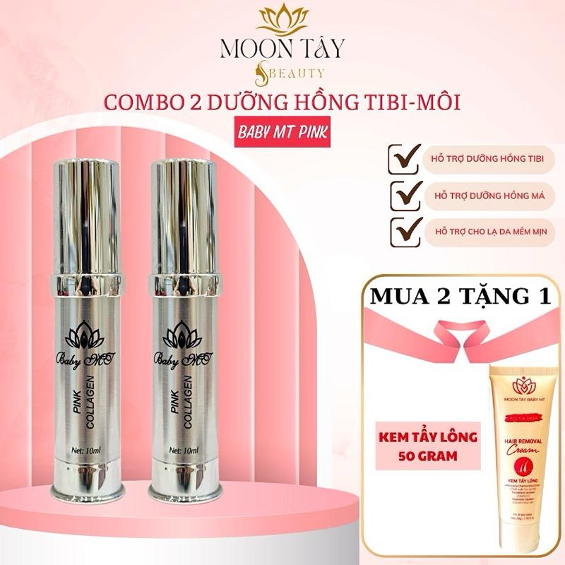 COMBO 2 KEM LÀM HỒNG TIBI - TẶNG 1 KEM TẨY LÔNG MOON TÂY PINK