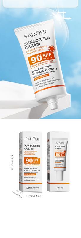 Product Introduction of Sunscreen Anti-Light Old Repair Refreshing UV Protection Sunscreen Lotion Spf90 9