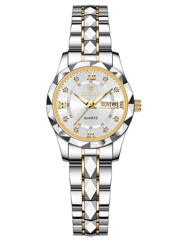 Women's Elegant Fashion Round Dial Analog Quartz Watch, Fashion Watch for Party, Daily Clothing Decor, Trendy All-match & Exquisite Watch for Birthday Gift 6