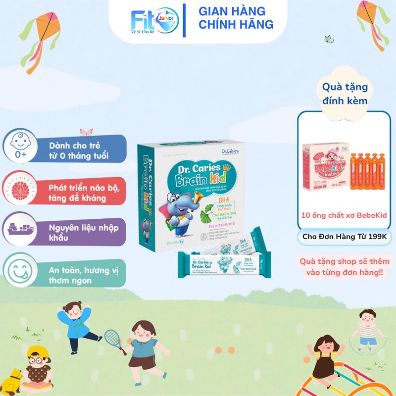 Cốm Hỗ Trợ Cho Bé Chậm Nói, Giúp Bé Thông Minh, Tập Trung, Phát Triển Trí Não 20 Gói Có Quà Tặng Vitamin Vitamin D3 Men Vi Sinh