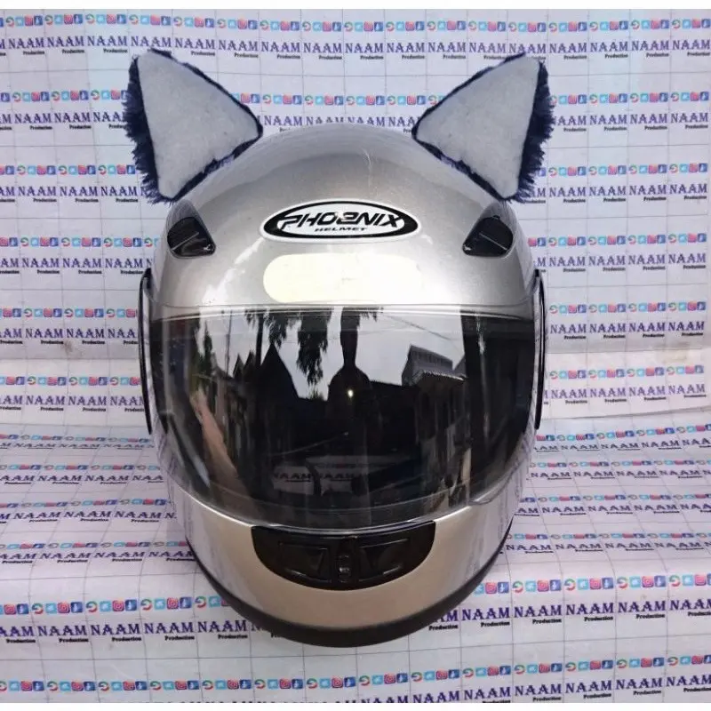 AKSESORIS HELM KUPING KUCING | TELINGA KUCING AKSESORIS HELM NEKOMIMI 3