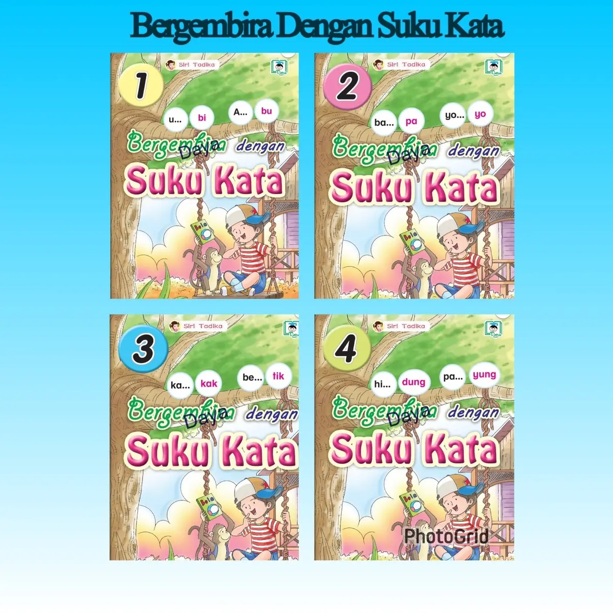 Siri Tadika • Bergembira Dengan Suku Kata Bacaan & Aktiviti ( 8 Buah )