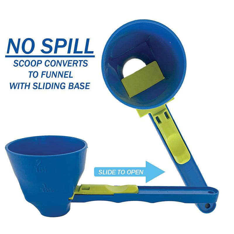 Product Introduction of Measuring Spoon Funnel With Longer Handle Powder Scoop For Water Bottle Water Bottle Scoop Funnel Funnel Scooper Precise 21