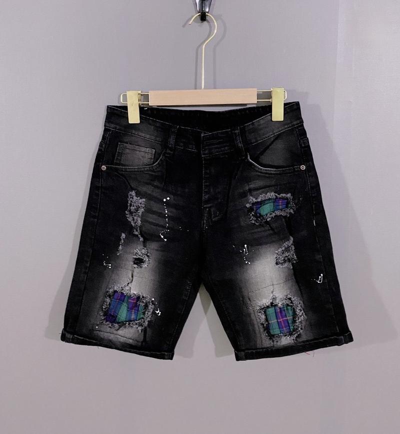 Product Introduction of Quần jean short nam ngố phối vá thời trăng boy phố co giãn 4 chiều , chất vải mềm mịn thoáng mát cao cấp Menswear 9