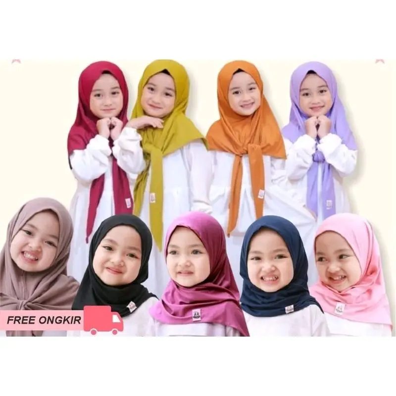 Pashmina Instan Anak Segitiga Jersey Usia 3 Sampai 6 Tahun Grosir Jilbab Hijab Kerudung Tk Paud Sekolah Terbaru Dadishope12 Qasimahijab