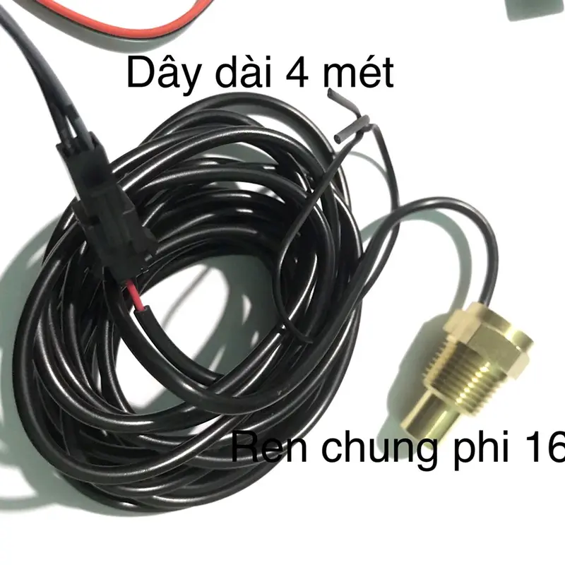 đồng hồ báo nhiệt độ động cơ, báo ắc quy 2 chế độ 1