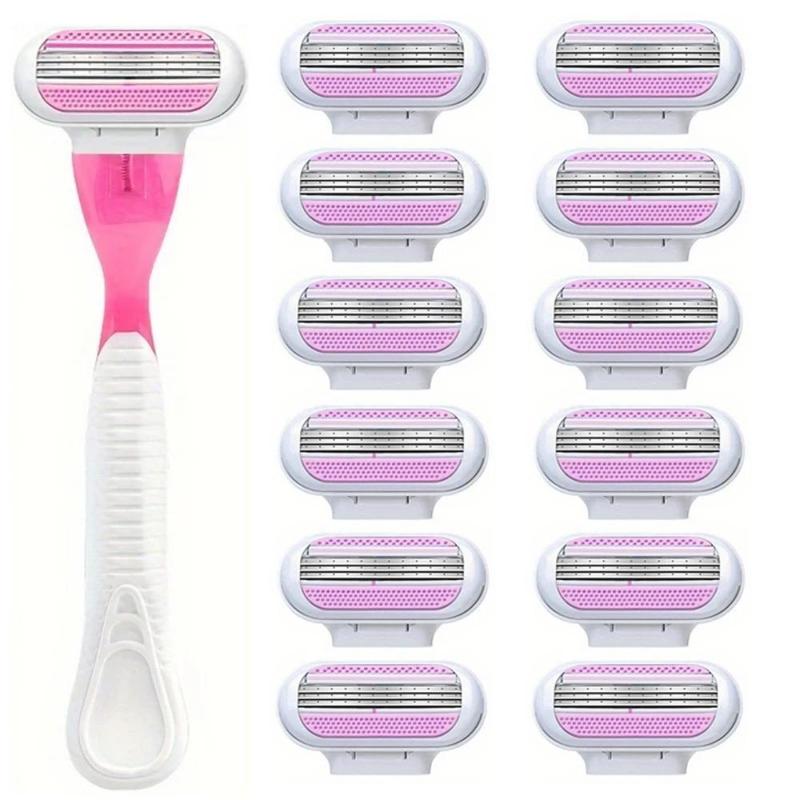 Safety Razor Blades for Face Leg Armpit Bikini, 1 Count Razor Holder ...