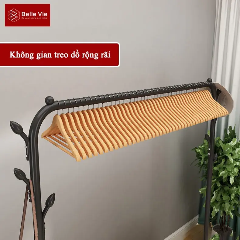 Sào Treo Đồ ,Giàn phơi Quần Áo Vừa Có Chỗ Để Giày Dép Chất Liệu Thép Không Gỉ Mẫu Mã Hiện Đại 5