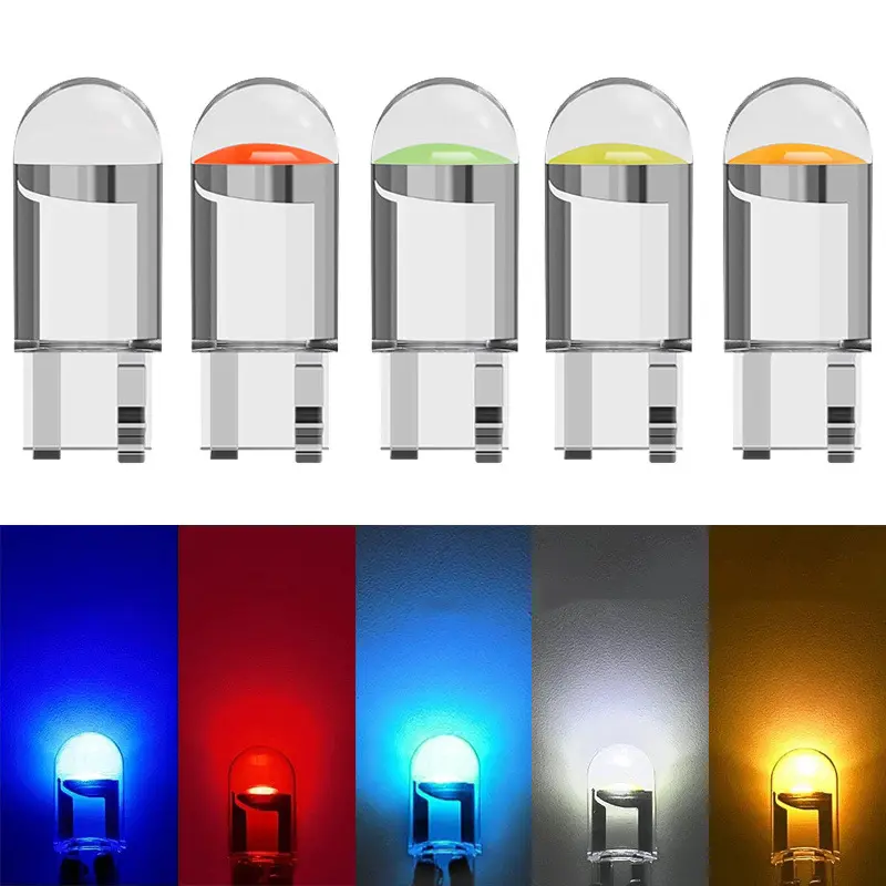 Đèn demi xi nhan đúc pha lê nhiều màu chân T10 cho xe máy ô tô xe điện lắp zin (Bộ 2 bóng) - GD23 1