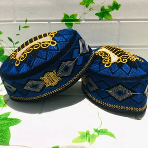 peci kopeah terompah Malaysia logo pintu Aceh/peci putih haji/songkok pria santri