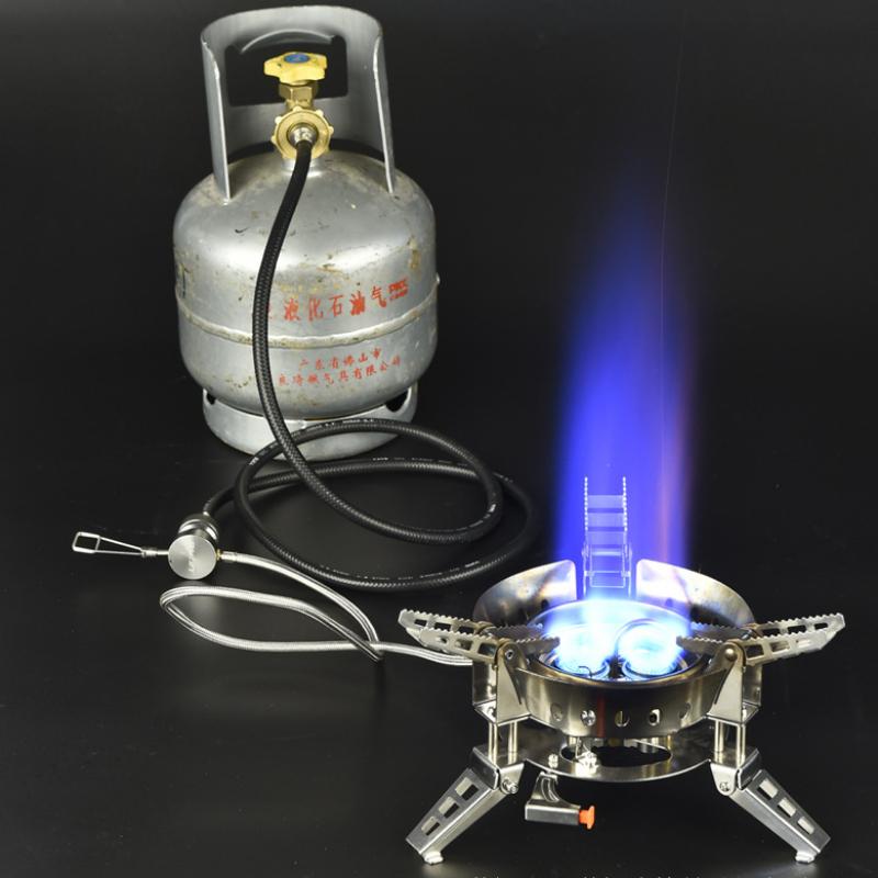 Product Introduction of Outdoor stove portable B17 picnic gas camping cooker windproof gas stove strong fire burner 8