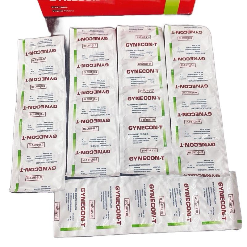 Combo 5vi Viên Dung Dịch Vệ Sinh Gyneconnn Trà Xanh Thái Lan - lady care