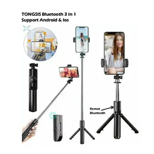 TRIPOD R1/ TRIPOD + TONGSIS BLUETOOTH/ TRIPOD + SELFIE BLUETOOTH REMOT KONTROL