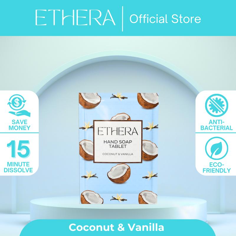 Sabun Cuci Tangan 250 ml / Foaming Hand Soap Tablet Ethera (Coconut & Vanilla) - Senilai 250 ml Sabun Cuci Tangan Pump 0
