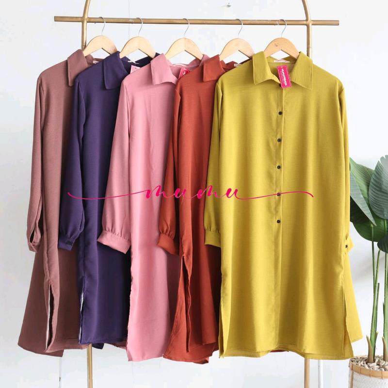 MUMU - (BAHAN TEBAL) Veronaaa Set Setelan Crinkle Wanita Muslimah Kekinian by Mumu Fashion Grosir Solo Nyaman Dipakai Baju Atasan dan Celana Airflow 6