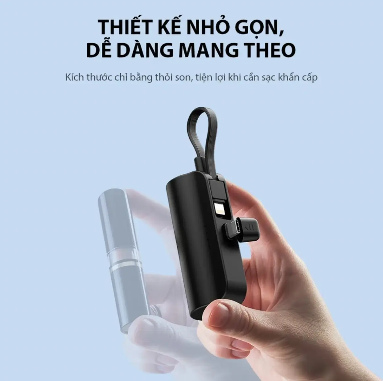 Sạc Dự Phòng Mini 5000mAh – Thiết Kế Siêu Mỏng, Sạc Nhanh, Cổng USB Kép, Bạn Đồng Hành Tiện Lợi Cho Mọi Chuyến Du Lịch, An Toàn Qua Kiểm Tra An Ninh Hàng Không, Giữ Năng Lượng Suốt Ngày Mọi Lúc Mọi Nơi!