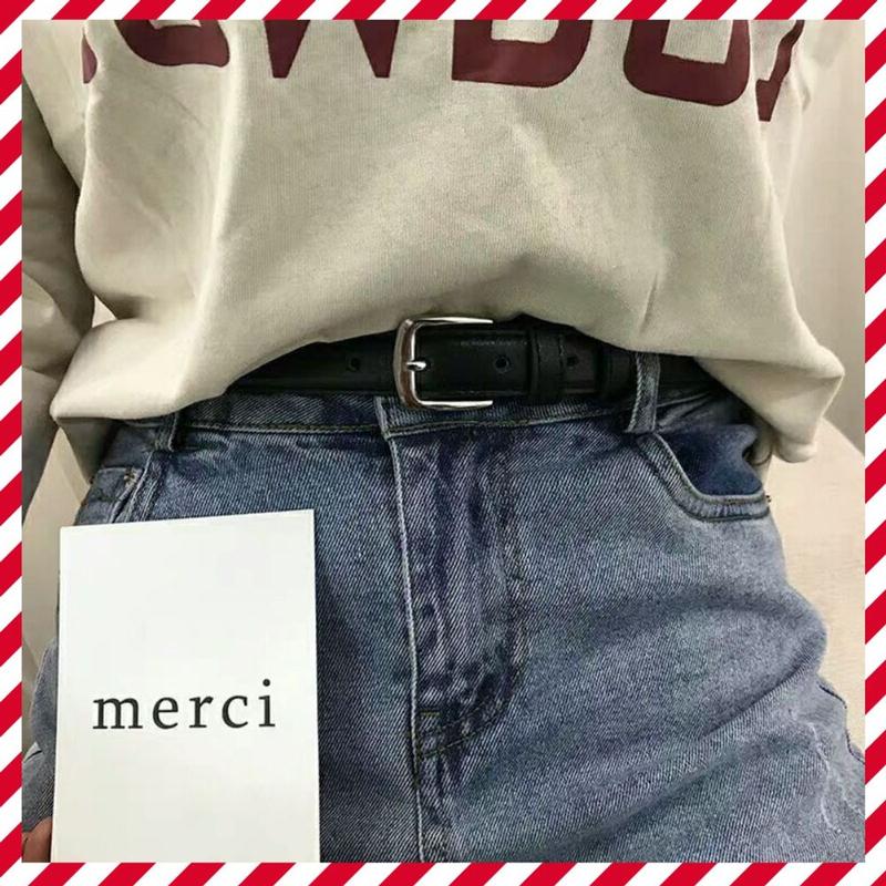 Thắt lưng nam nữ unisex cao cấp thắt lưng bản nhỏ Hàn Quốc