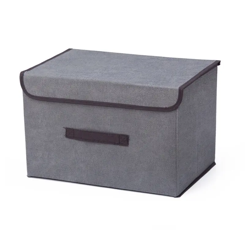 Hộp vải Đựng Đồ Đa Năng  Size Lớn Thùng Đựng Quần Áo Đồ Lót Đồ Chơi Gấp Gọn Có Nắp Lắp Ráp 0