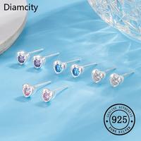 Gambar Diamcity Anting Berbentuk Hati Dengan Zircon Berwarna Yang Indah Dan Serbaguna Gaya Korea - Putih, 5mm dari Diamcity Official Store Kab. Gresik 2 Tokopedia